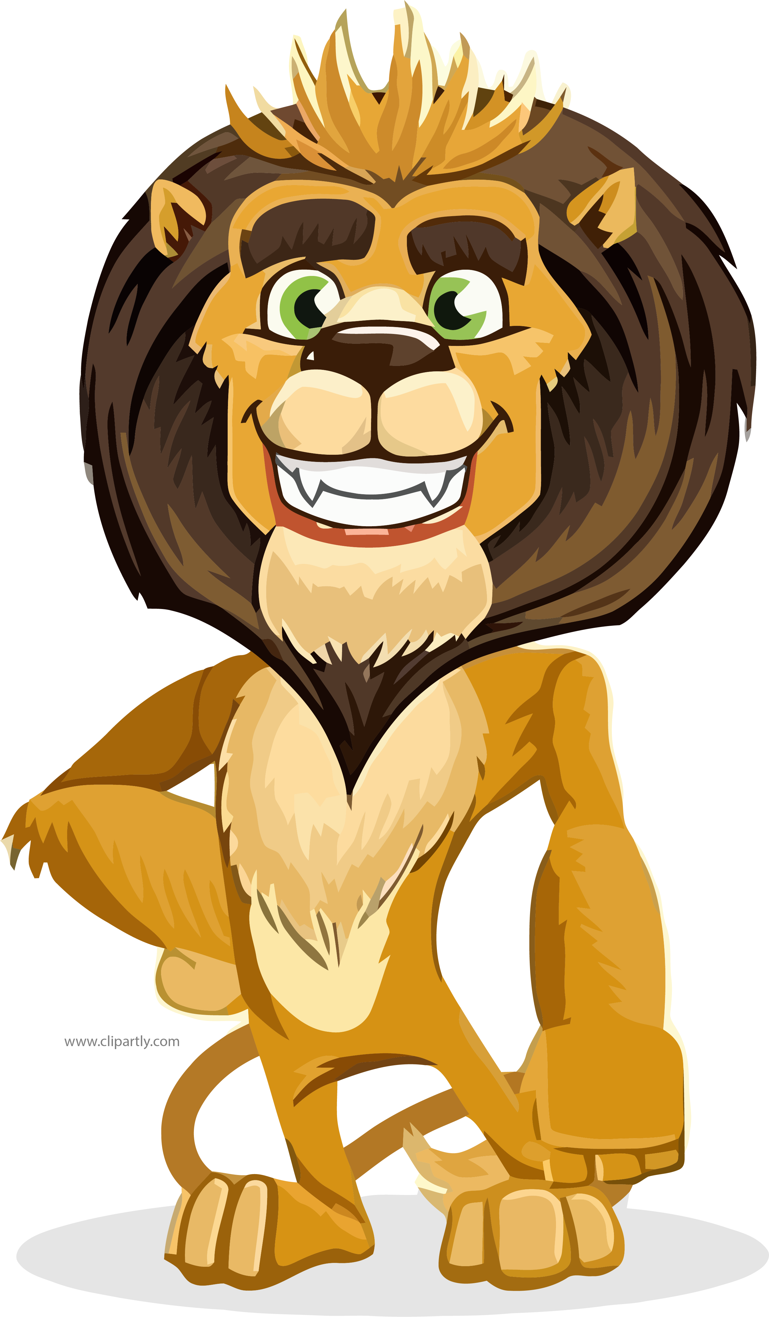 King Lion Cartoon Best Clipart Png - Cartoon Characters (2574x4405), Png Download