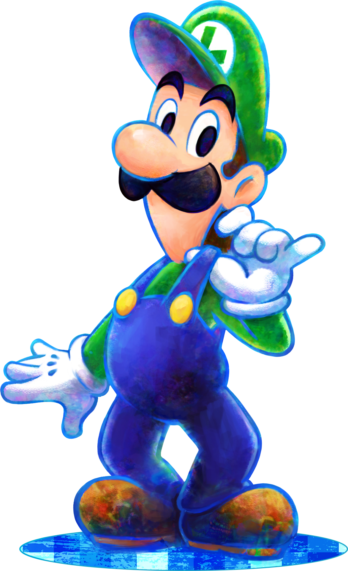 Luigi Dream Team - Luigi Mario And Luigi (1172x1921), Png Download