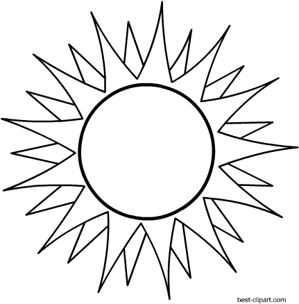 Black And White Hot Sun Clip Art - Indiana Flag Redesign (450x450), Png Download