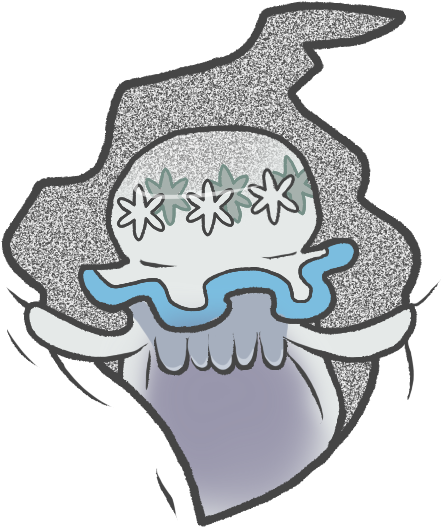 Jellyfish - Door (496x567), Png Download