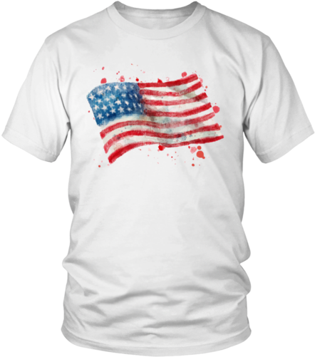 Unisex Tee "usa Watercolor" - Great Grandma Shirts (500x500), Png Download