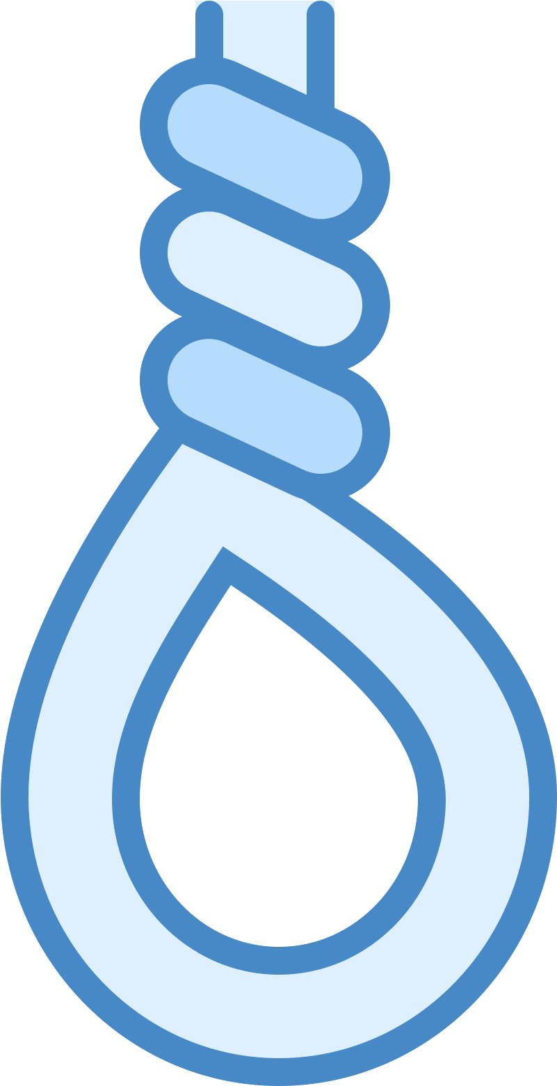 This Icon Resembles A Typical Hangman's Noose - Hanging (1600x1600), Png Download