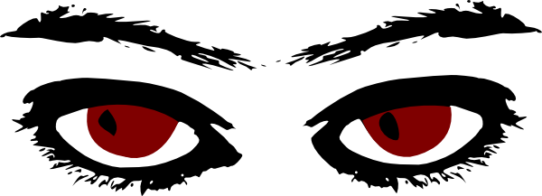 Jpg Download Eyes Clip Art At Clker Com Vector - Red Eyes Clip Art (600x217), Png Download