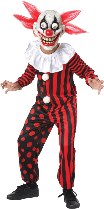 Creepy Clown Png - Killer Clown Costumes For Kids (500x793), Png Download
