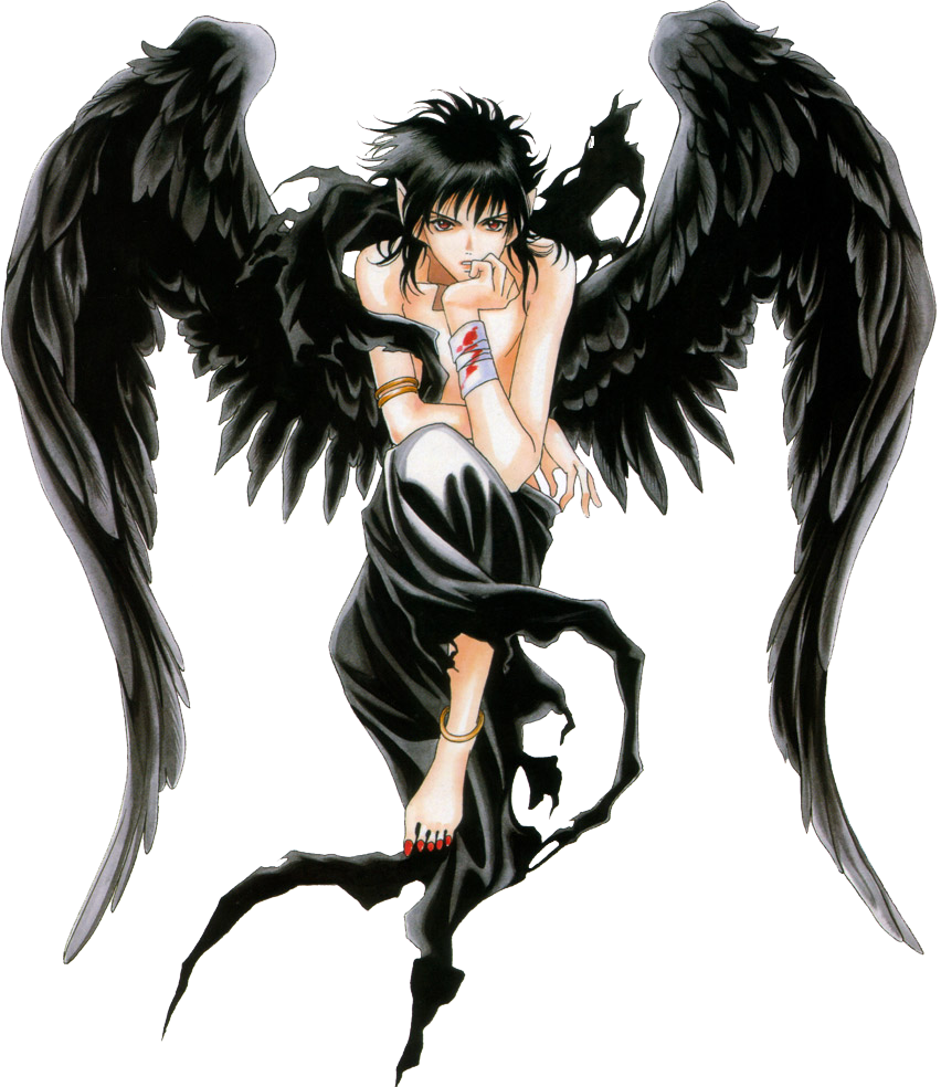 Members - Dark Fairy Boy Anime (852x984), Png Download