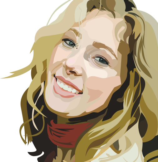 Self Portrait On Behance - Vector Female Portraits (506x520), Png Download