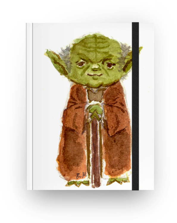 Caderno Master Yoda De Bunny -kna - Yoda (800x800), Png Download