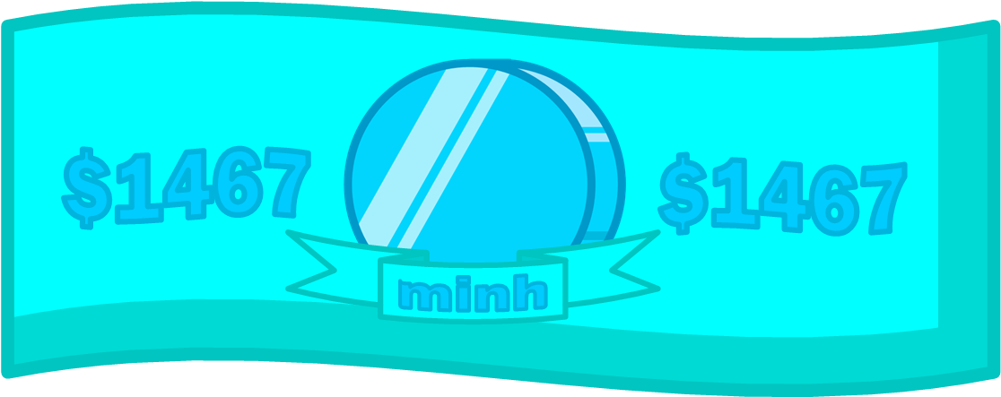 Cyan Dollar Bill 2 - August 9 (1115x544), Png Download