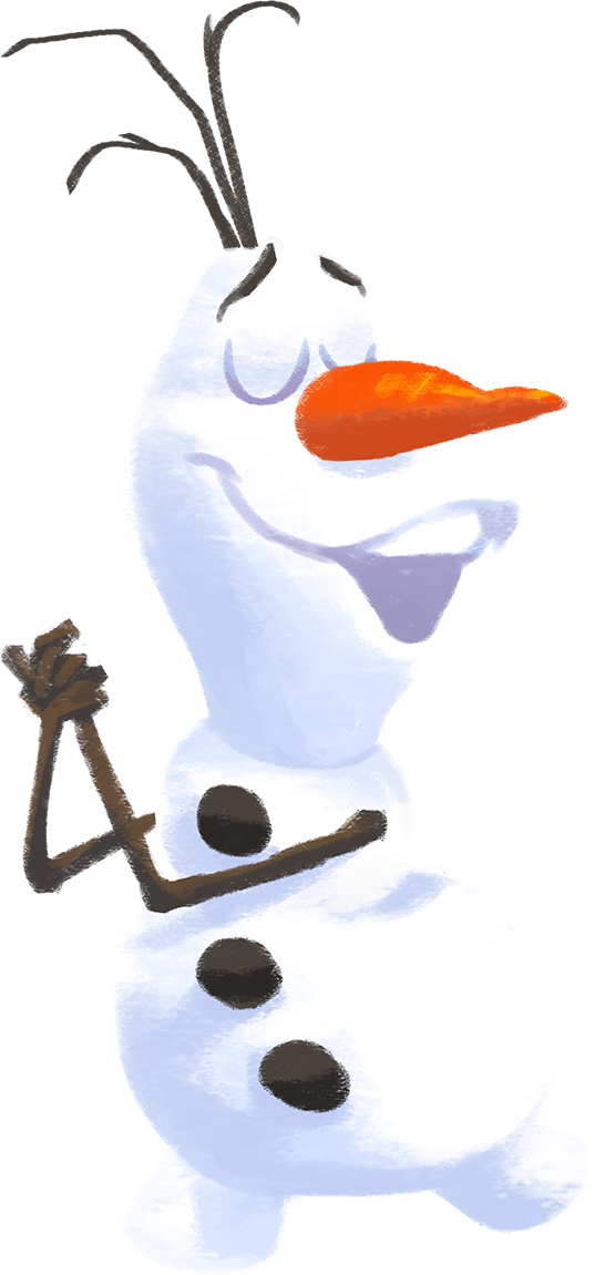 Olaf Singing (537x1151), Png Download