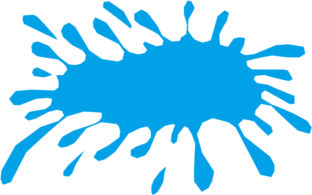 Computer Icons Watercolor Painting Blue Logo - Splash Color Blue Png (1253x750), Png Download