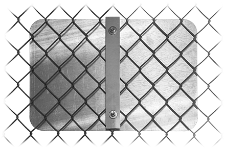 Chain Link Fence Bracket - Chain-link Fencing (440x290), Png Download