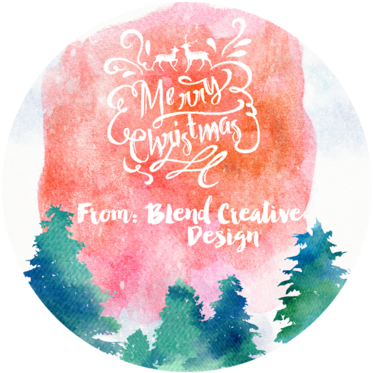 Merry Christmas From Blend - Artwall Jo Moulton's 'merry Christmas With A Deer' (480x400), Png Download