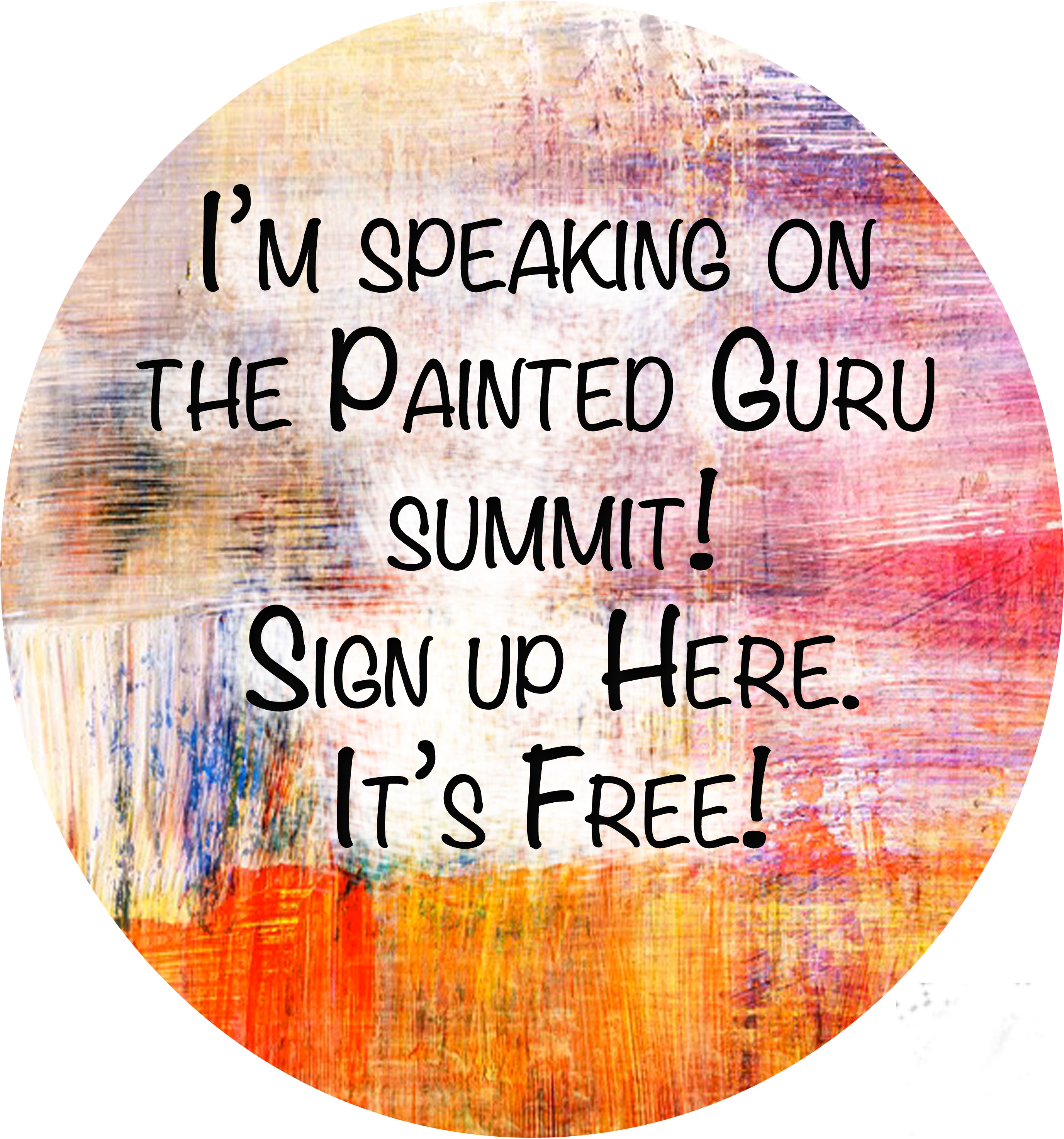 Painted Guru Badge - Volleyball (3000x3000), Png Download