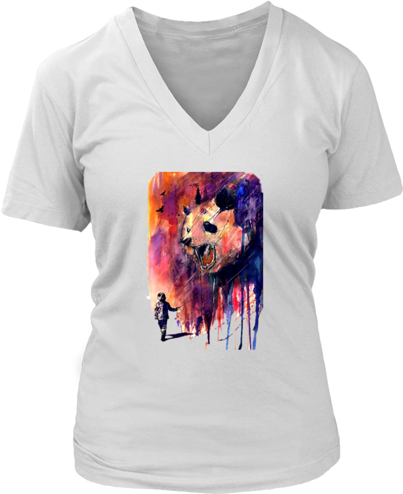 Panda Watercolor T-shirt - Scorpio Shirts (960x960), Png Download