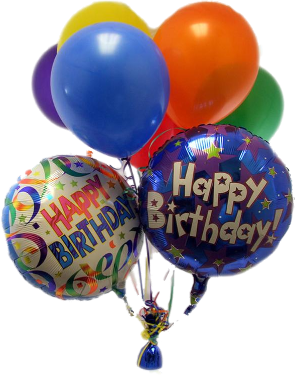 Happy Birthday Balloons Png Pic - Happy Birthday Balloon Png (800x800), Png Download