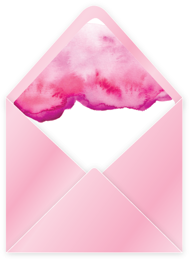 Watercolour Envelope Liner Pink - Watercolor Painting (462x531), Png Download