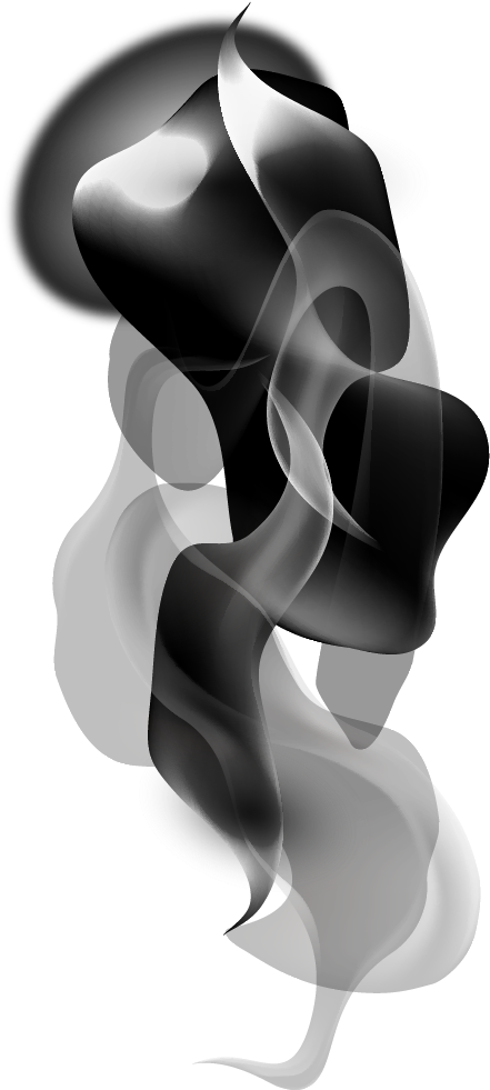 Smoke Effect Clipart Png Image 03 - Monochrome (472x996), Png Download