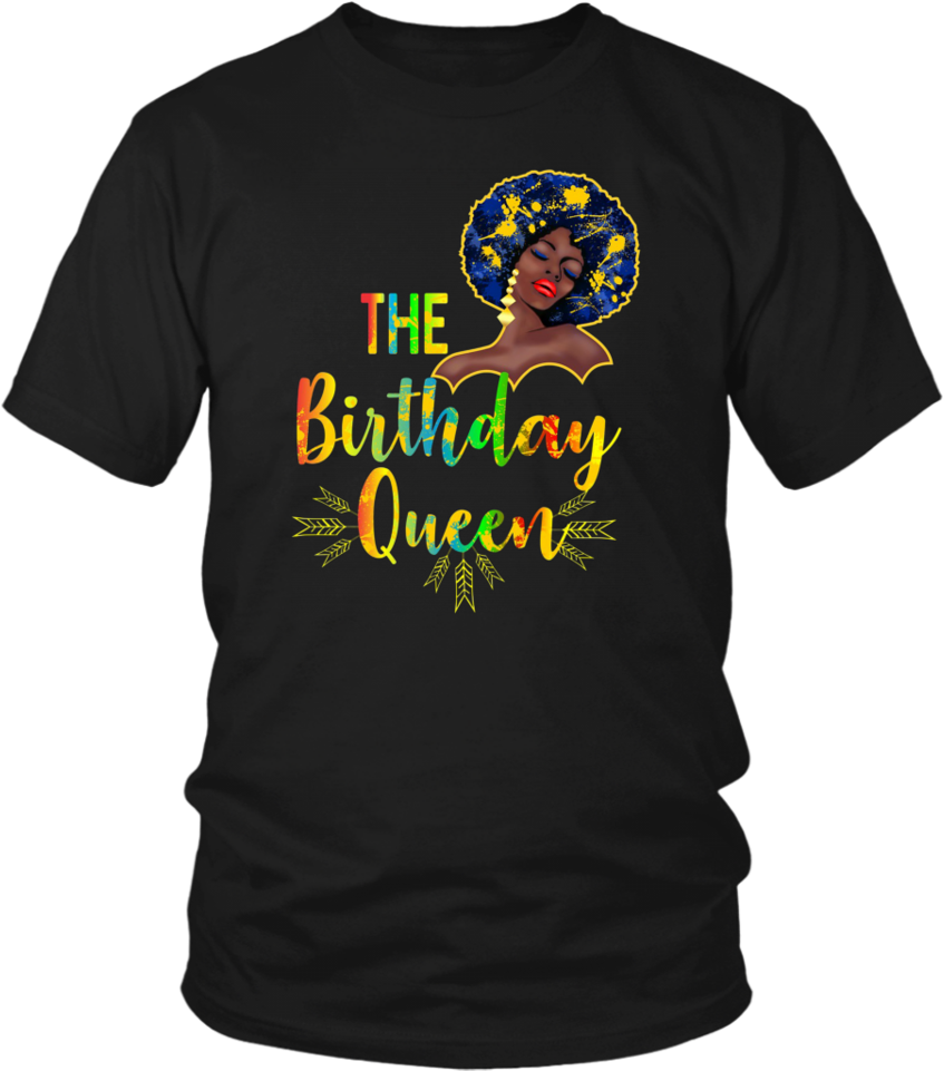 Black Woman Birthday Girl Queent-shirt Afro Hair Watercolor - Queens Are Born In June 7 (960x960), Png Download