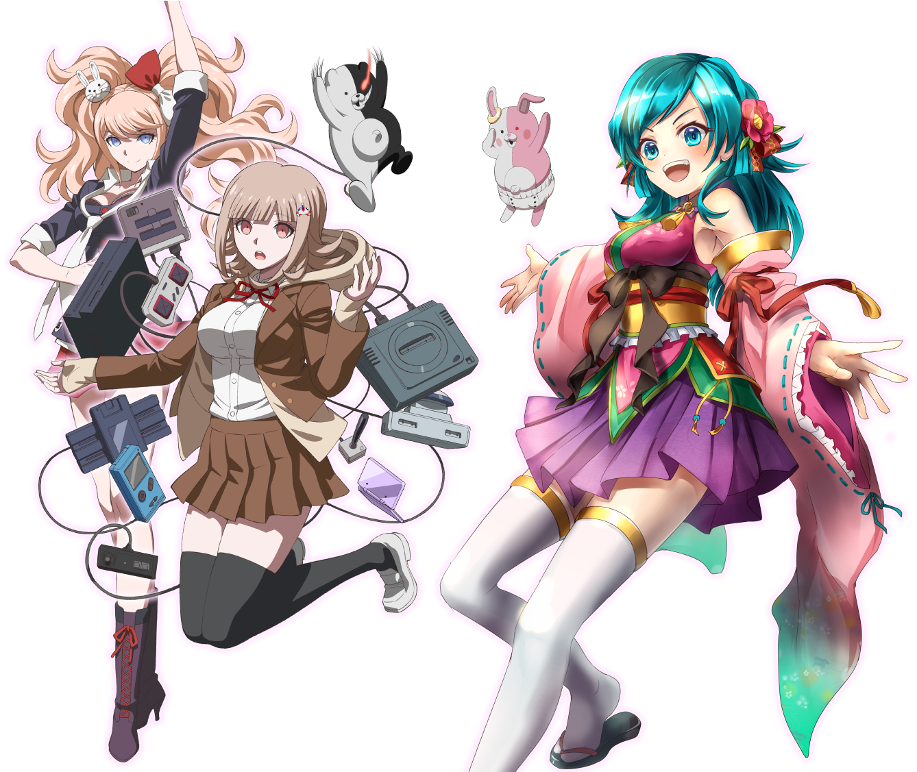 Sengoku Asuka Zero X Danganronpa 3 Website Splash - Danganronpa3: Chiaki Nanami Acrylic Strap (1600x1126), Png Download