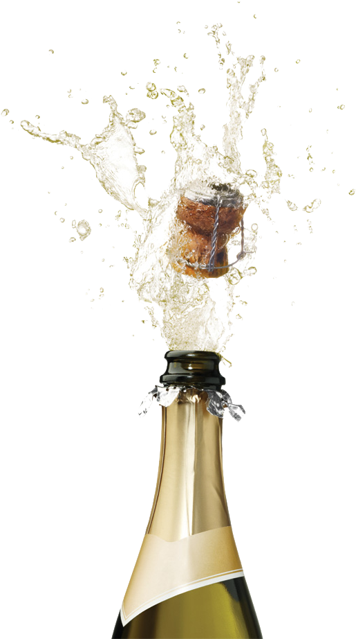 Champagne Bottle Popping Png Free PNG Image