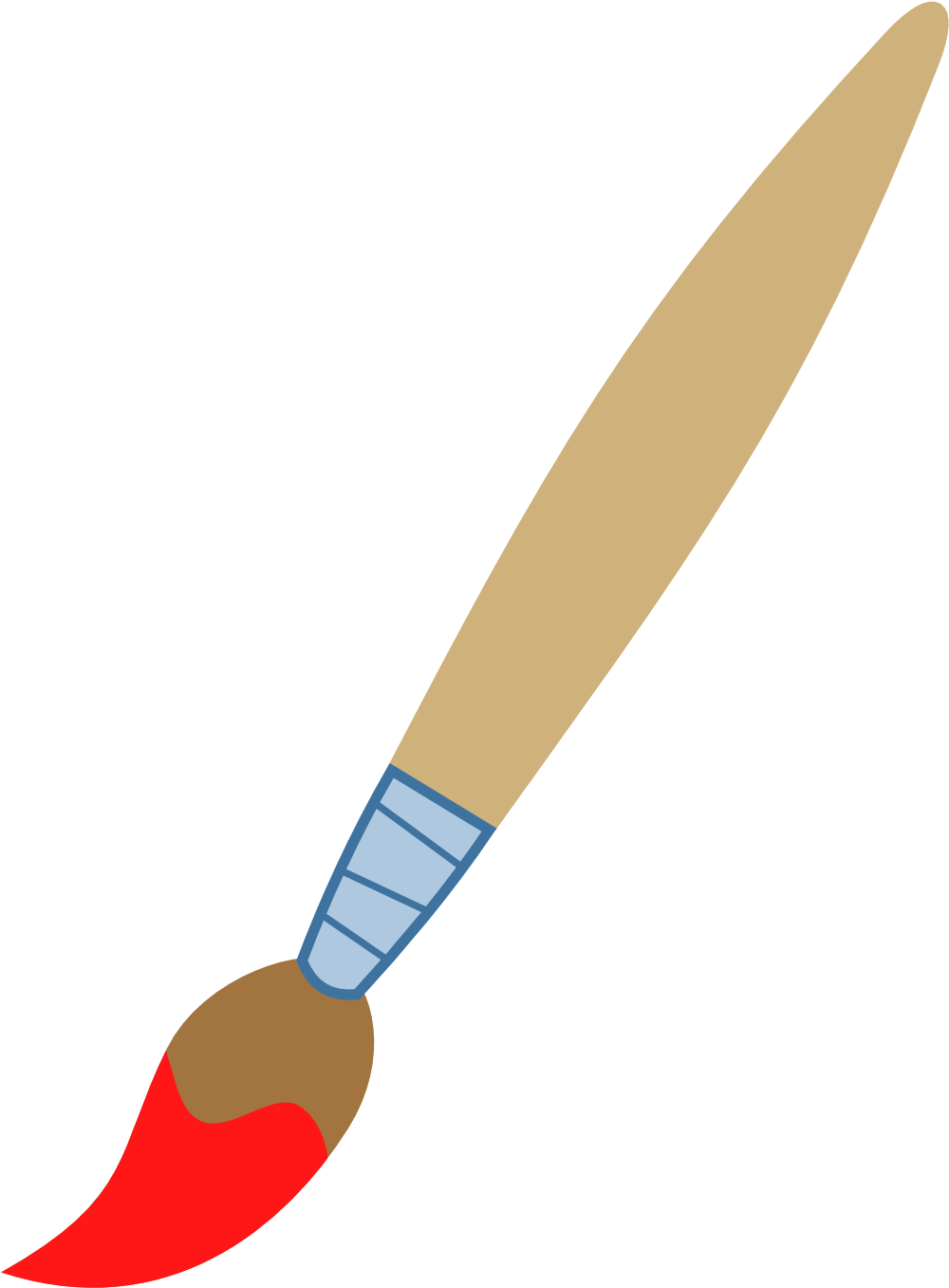 Paint Brush - Paint Brush Clipart Png (1078x1500), Png Download
