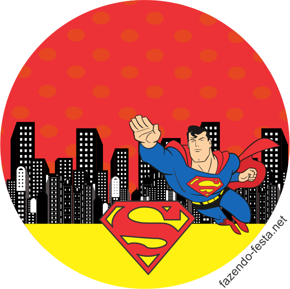 Superman Party Theme, Superman Party Decorations, Superhero - Superman Latinha (592x591), Png Download