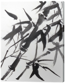 Chinese Painting Bamboo In Wind Canvas Print - Art Print: Jim80's Chinese Painting Bamboo In Wind, (400x400), Png Download