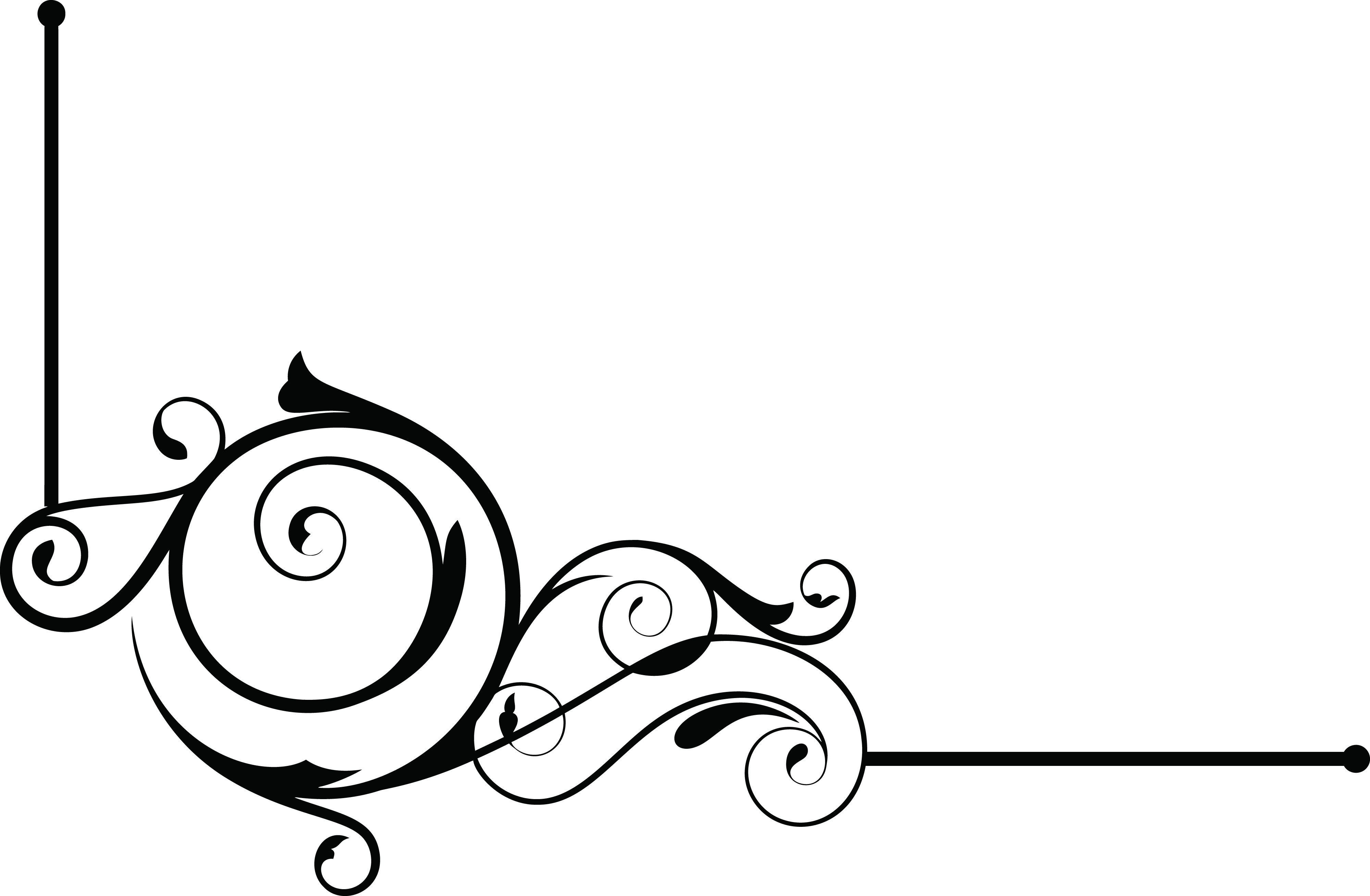 Border Png - Corner Ornament Ornament Png (4000x2617), Png Download