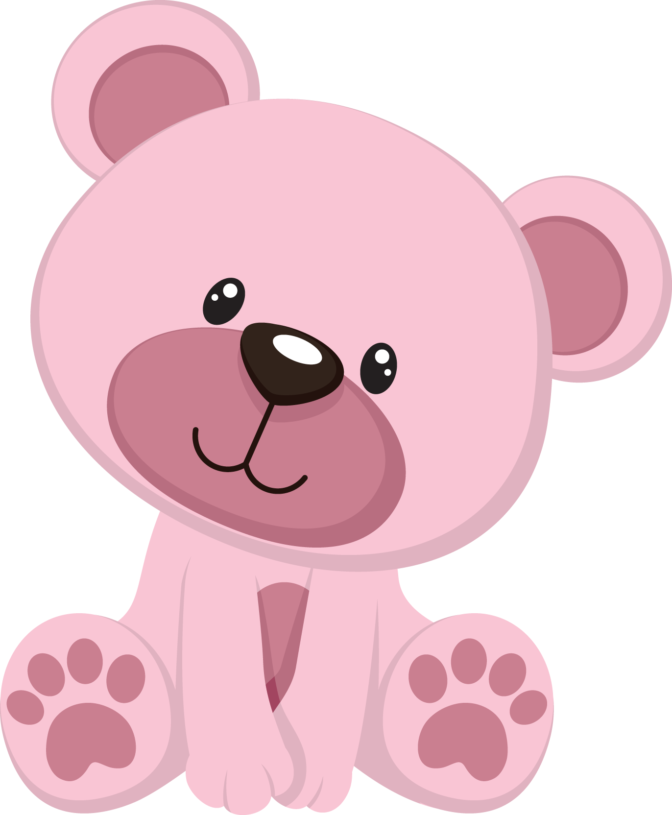 Baby Bear Png Pesquisa Google - Pink Teddy Bear Clipart (1372x1664), Png Download