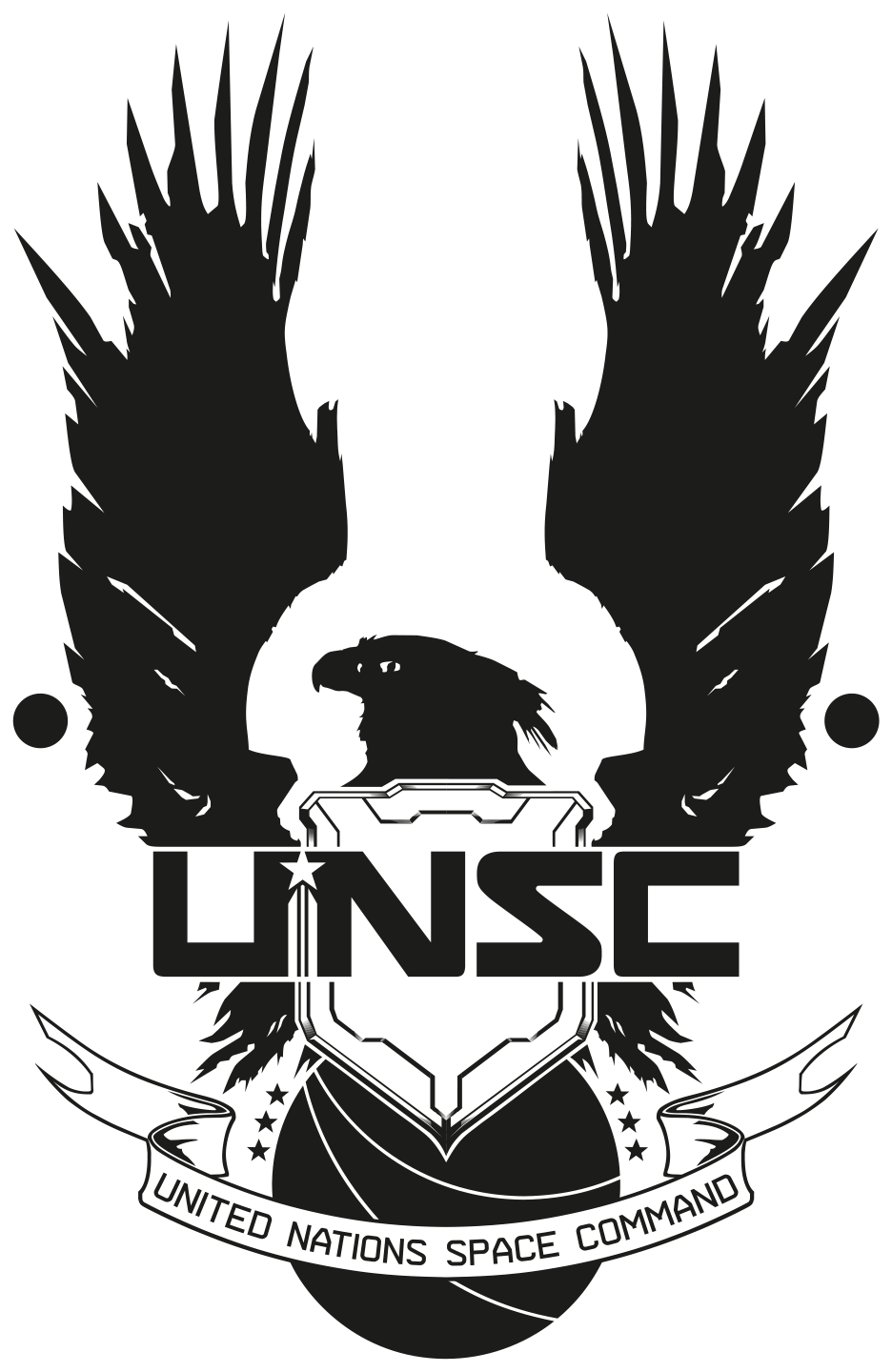 Logo Unsc Halo, Game Art, Watercolor Print, Barber - Halo Unsc Logo (936x1440), Png Download
