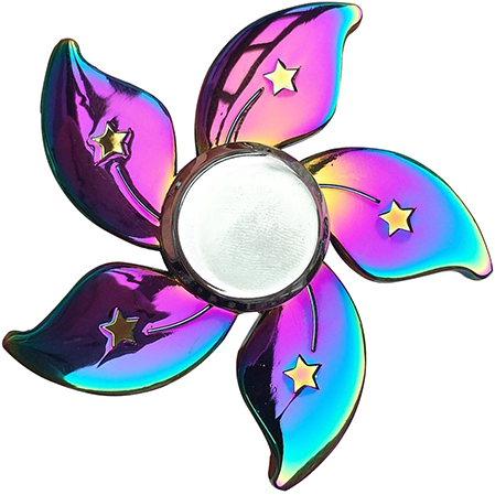 Rainbow Fidget Spinner Png High-quality Image - Rainbow Fidget Spinner (500x500), Png Download