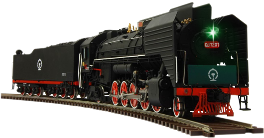 Train On Tracks Png (635x280), Png Download