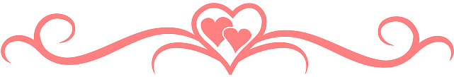 Horizontal Love Pink Email Letter Hearts - Happy Valentine's Day With Heart Hearts And Swirl. (640x320), Png Download