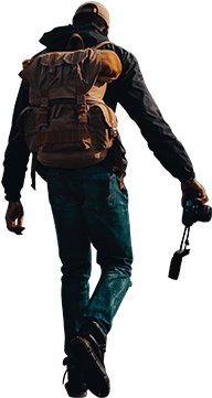 Walking Backpack Em Png (311x480), Png Download