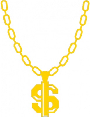 Thug Life Chain Dollar Sign - Thug Life Png (400x400), Png Download