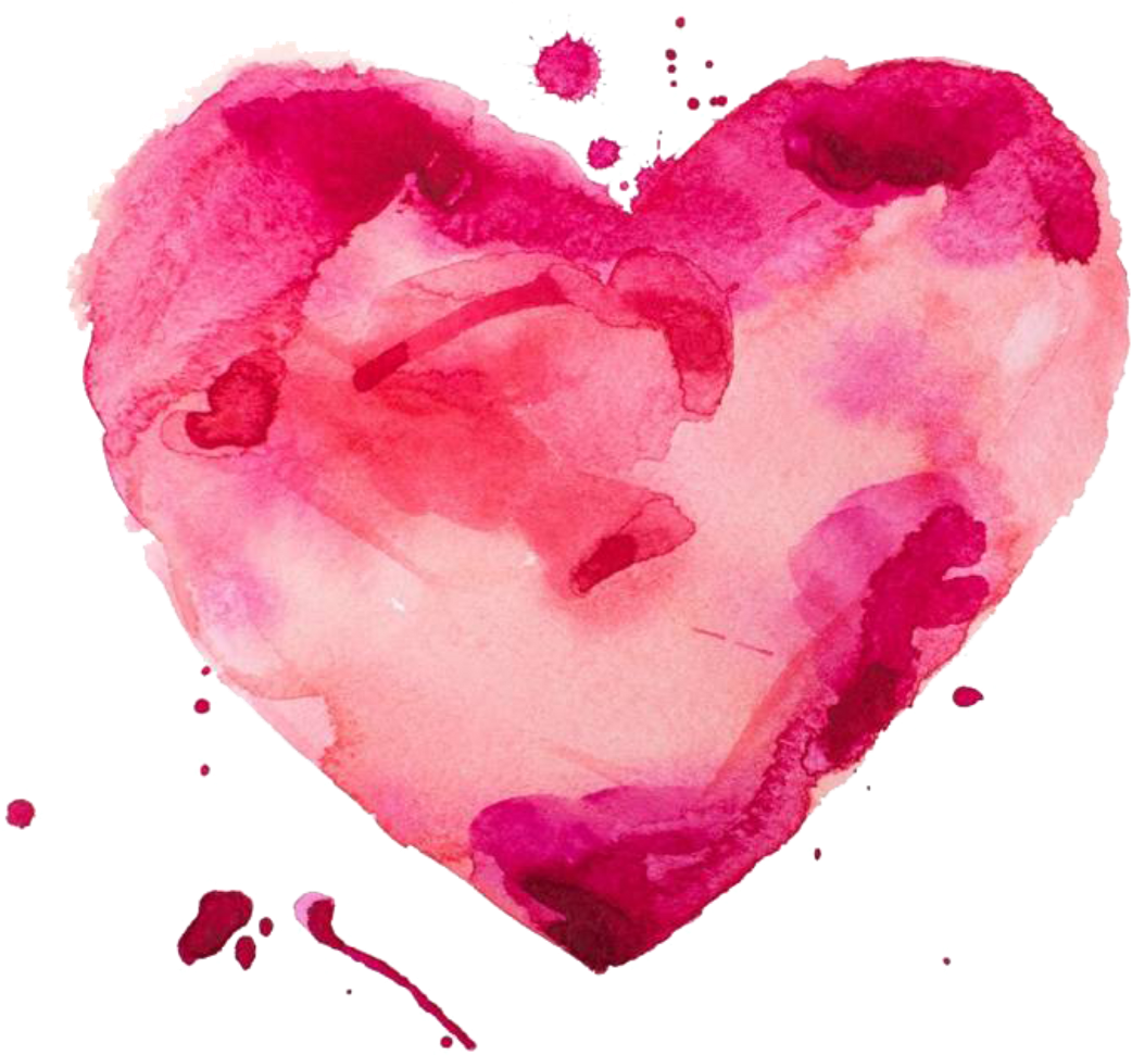 Heart Pink Watercolors Watercolor Watercolours Watercol - Heart Painting (750x662), Png Download