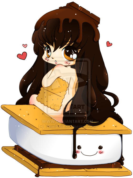 Svg Royalty Free Library Acid Reflux Symptoms Treatment - Food Chibi Girl (600x785), Png Download