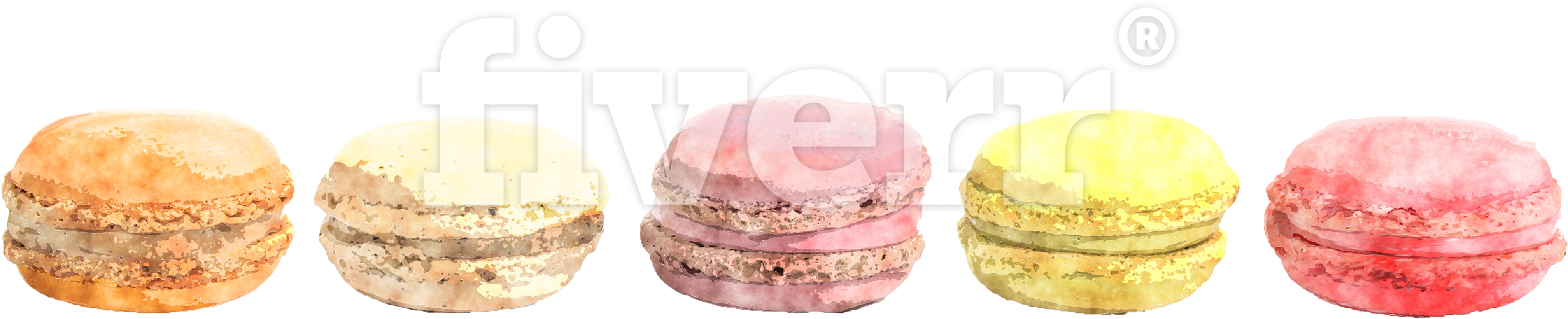 Macaroon (4211x1800), Png Download