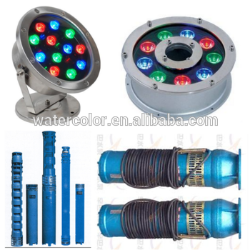 Trade Assurance Wholesale Submersible Fountain Pump - Generic Dc 24v 9 Watt Ip68 Led Underwater Light For (350x350), Png Download