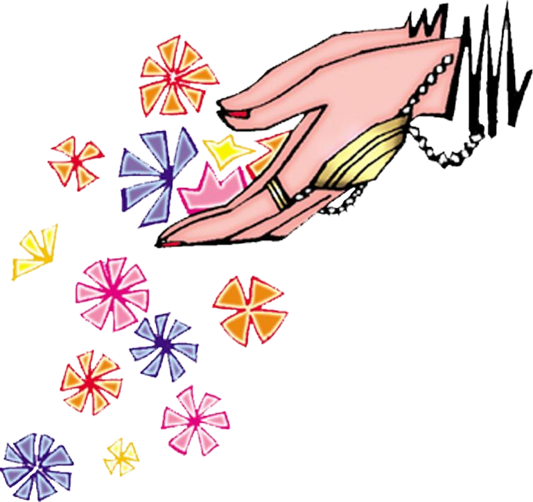 Welcome Banner Transparent Png - Hand With Flower Clipart (640x603), Png Download