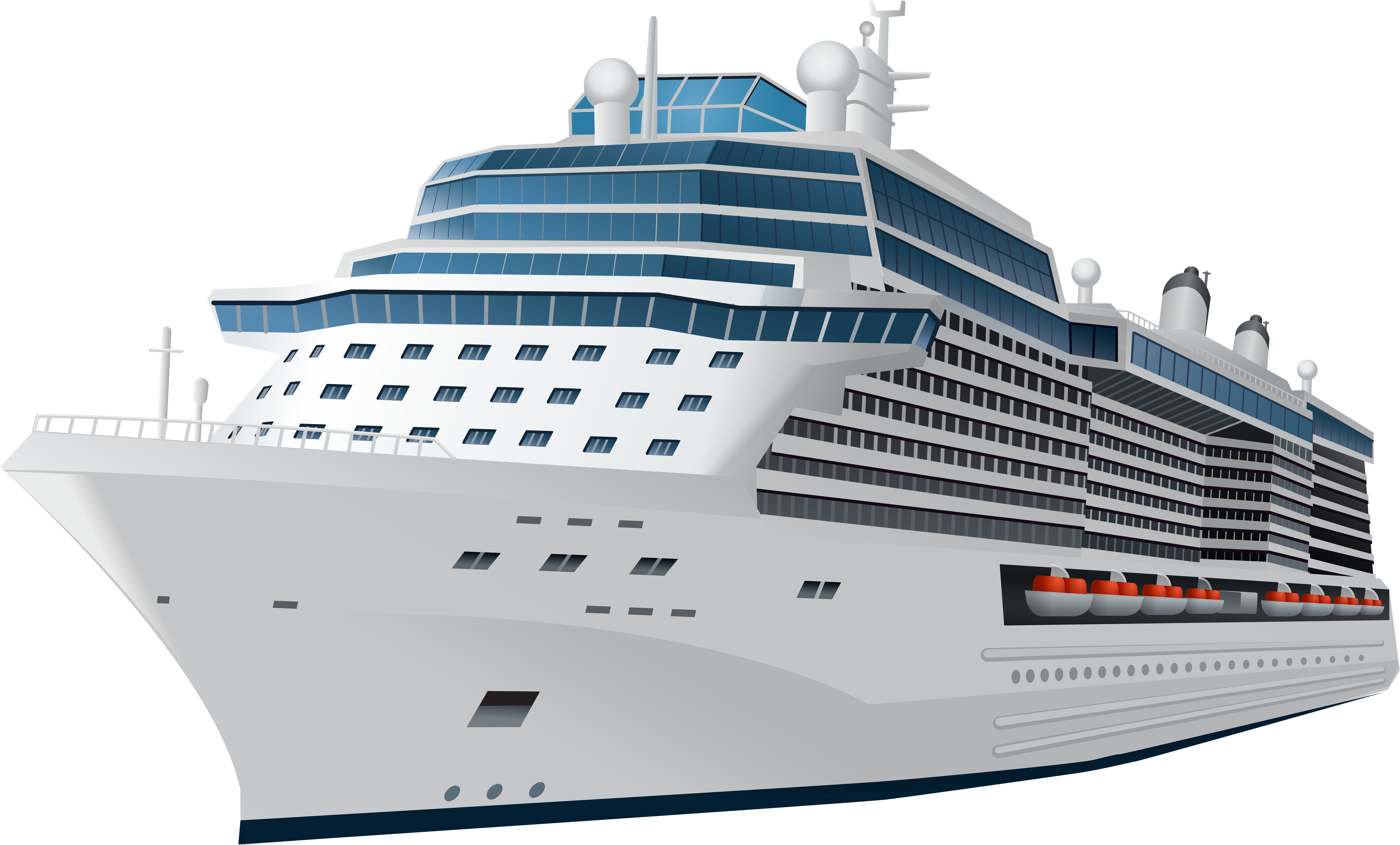 Cruise Ship Transparent Png Clip Art Image - Cruise Ship Clip Art (600x370), Png Download
