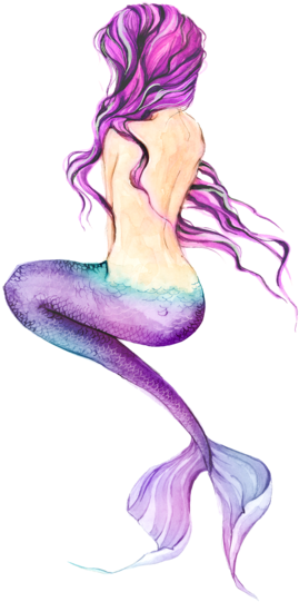 Brush And Sponge Cleaner- Mermaids Kiss Refill - Mermaid Clipart Watercolor Sea (600x600), Png Download