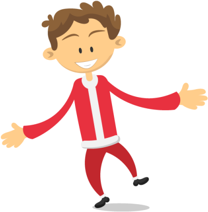 Man In A Santa Costume, Christmas, Party, People Png - Christmas Day (640x640), Png Download
