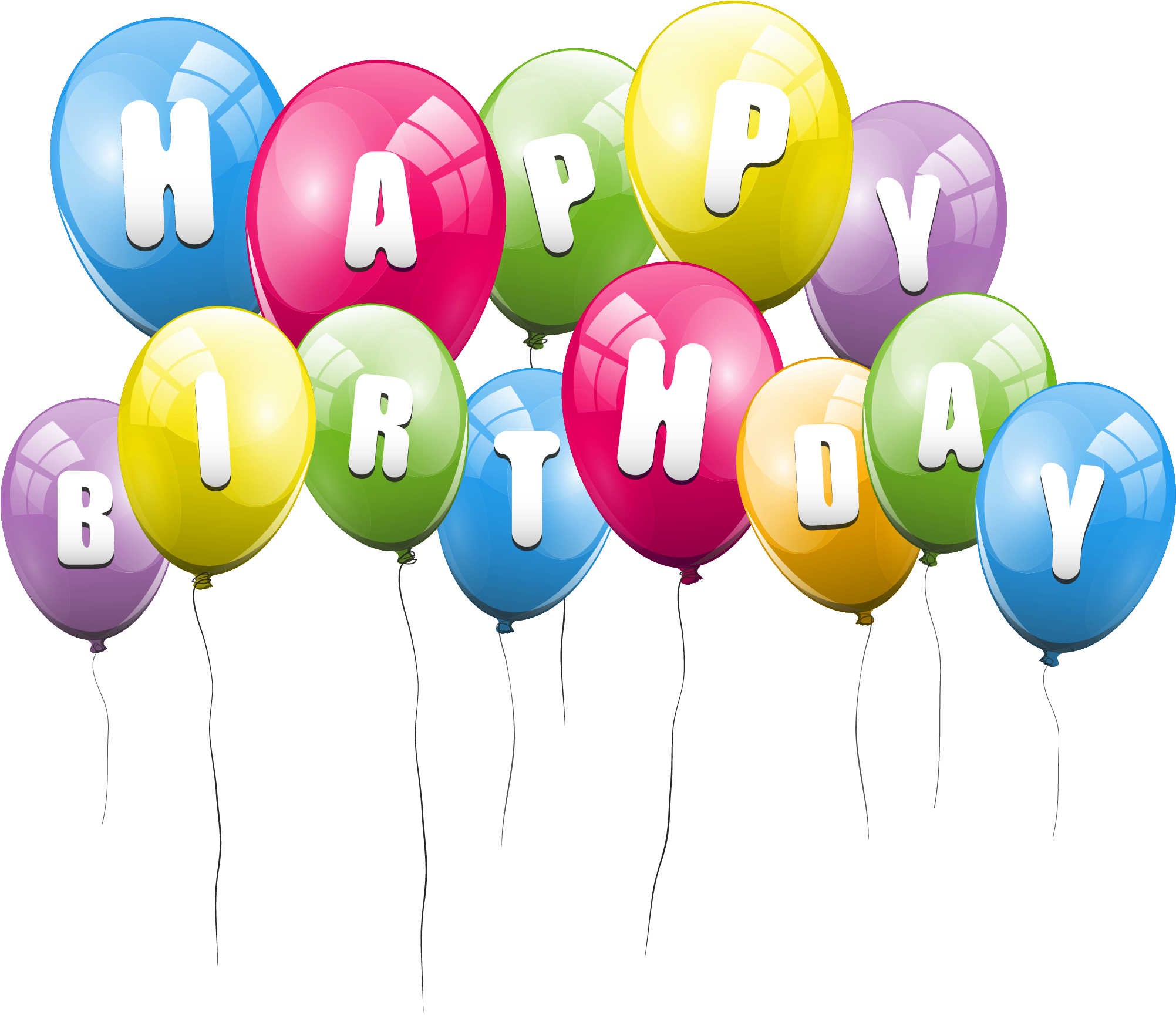 Transparent Balloons (2089x1779), Png Download