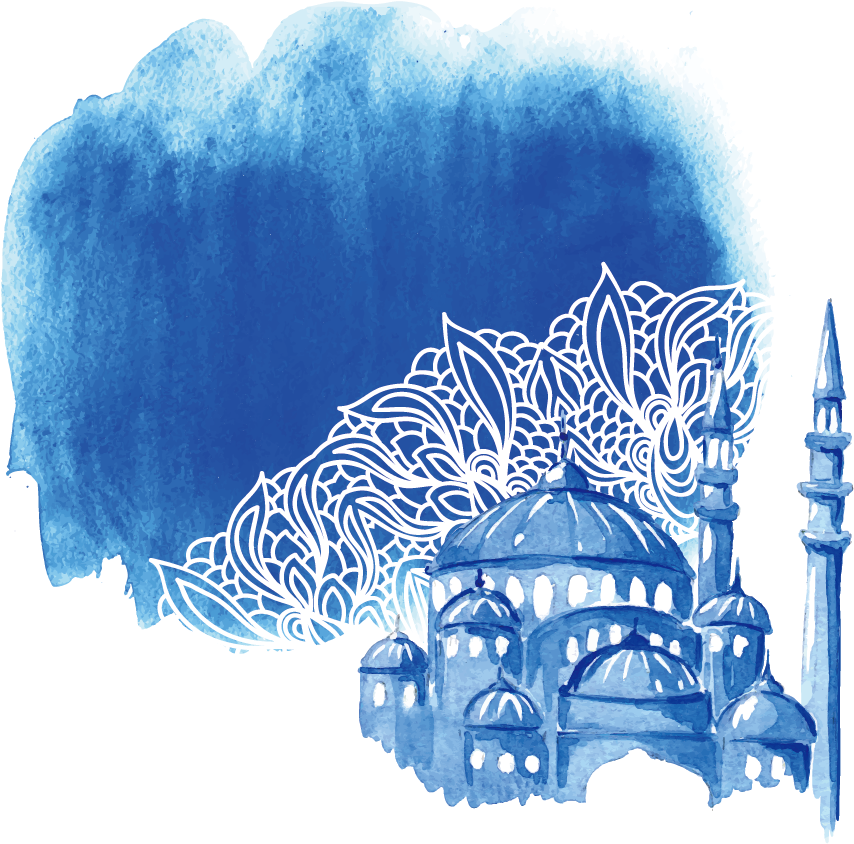 Watercolor Pattern Eid Mubarak - Eid Mubarak Watercolor (1181x1181), Png Download