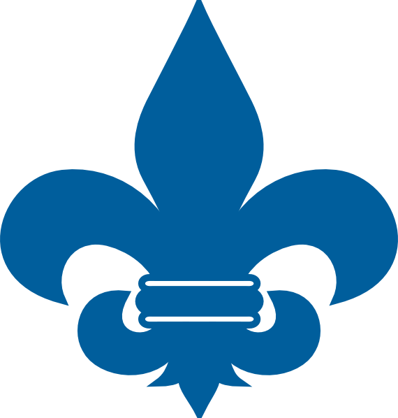 Cub Scout Blue Fleur De Lis Svg Clip Arts 570 X 598 (570x598), Png Download