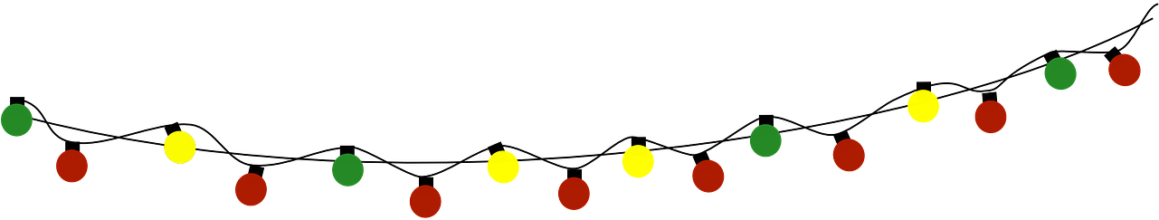 Free Clip Art Of Christmas Lights Clipart Best Pertaining - String Of Christmas Lights Transparent (1092x546), Png Download