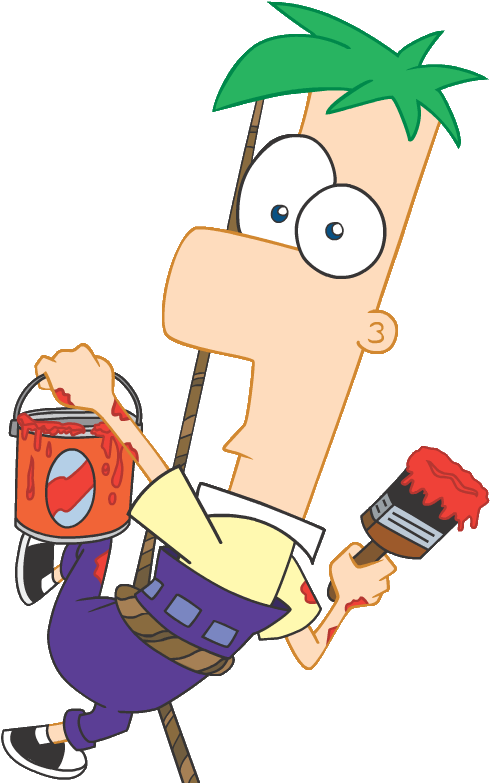 Ferb Rope - Pintando Png (568x786), Png Download