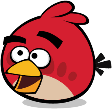Angry Bird Red Smiling - Calendarios 2016 Angry Birds (400x400), Png Download