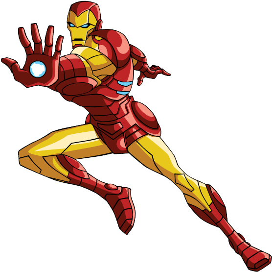 Clip Art Transparent Download Free Panda Images Ironmanclipart - Avengers - Earth's Mightiest Heroes - Vol. 4 Dvd (571x570), Png Download